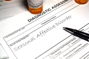 a diagnosis pad noting seasonal affective disorder (SAD) in savannah, ga