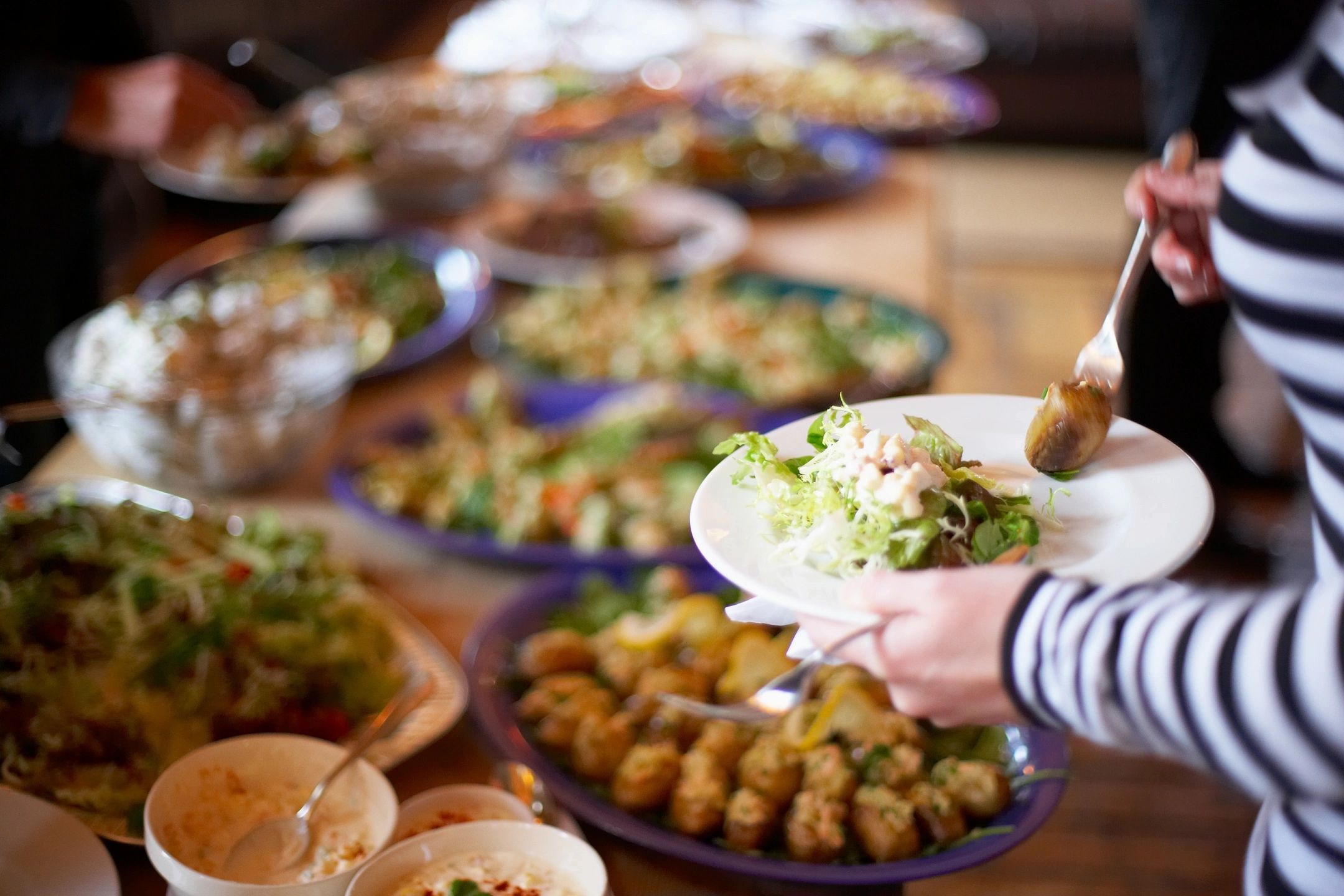 buffet of holiday food and facing eating disorders this holiday season in savannah