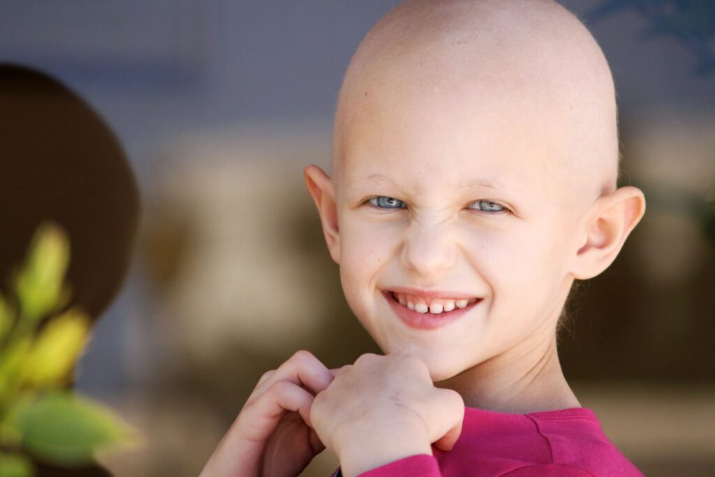 child representing someone dealing with cancer and receiving counseling