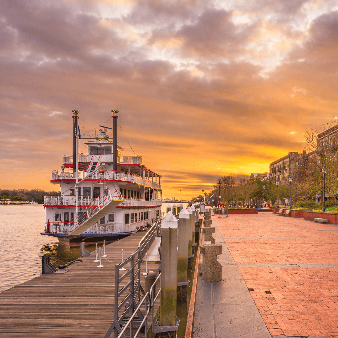 Picture of Savannah, GA where you can find a therapist near you at Water's Edge Counseling.
