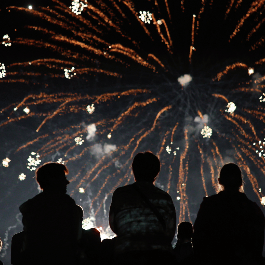 This image could represent fireworks during a fourth of july celebration