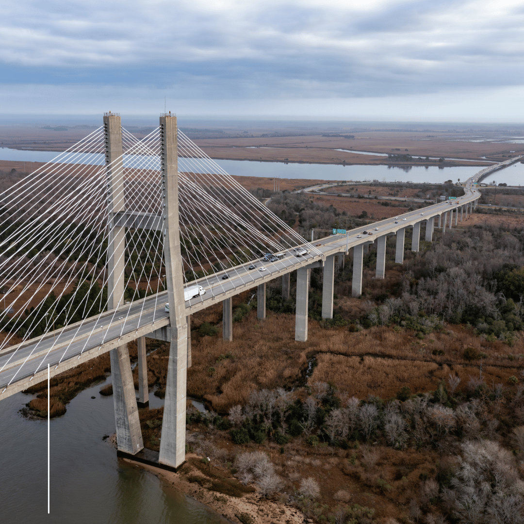 This image of the Talmadge Bridge represents Savannah, Ga and where to give back this holiday season :)